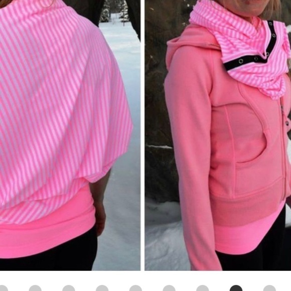 Lululemon Vinyasa Scarf Classic Stripe Pink Shell - Picture 4 of 12
